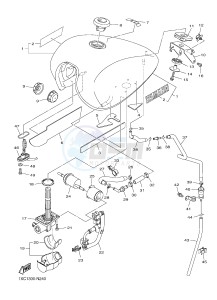 XVS950CU XV950 (1XC1) drawing FUEL TANK