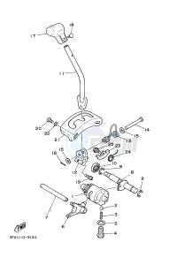 YFM125A YFM125GD GRIZZLY 125 (1PY5 1PY6) drawing SHIFT CAM & FORK