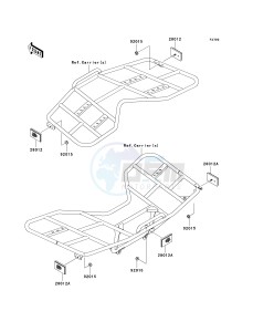 KVF 700 A [PRAIRIE 700 4X4] (A1-A2) [PRAIRIE 700 4X4] drawing REFLECTORS-- CN- -