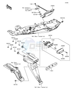 NINJA ZX-6R ZX636EGF FR GB XX (EU ME A(FRICA) drawing Taillight(s)