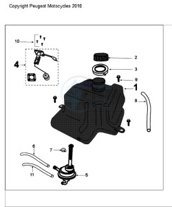 KISBEE A SL drawing TANK AND FUEL PUMP