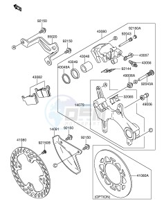 RM-Z250 (E19) drawing REAR BRAKE