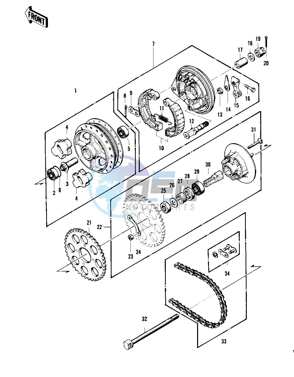 REAR HUB_BRAKE_CHAIN -- 75 S- -