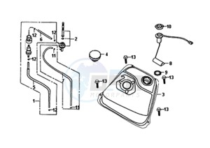 SYMPHONY SR 50 (L8) NL drawing FUEL TANK -  FUEL GAUGE