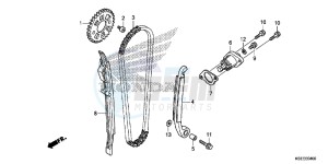 CRF150RBD CRF150RB Europe Direct - (ED) drawing CAM CHAIN/TENSIONER