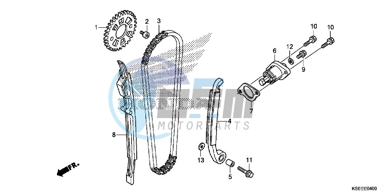 CAM CHAIN/TENSIONER