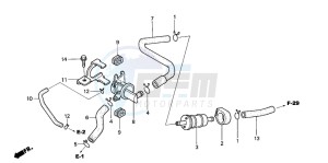 CBR125RW drawing AIR INJECTION CONTROL VALVE