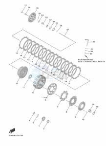 YZ250F (B7BG) drawing CLUTCH