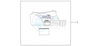 CBR1000RR9 France - (F / CMF MME TRI) drawing INDOOR BODY COVER