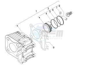 Zip & Zip 50 Fly 100 drawing Cylinder-piston-wrist pin unit