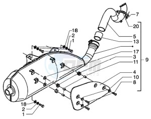 Beverly 125 drawing Silencer