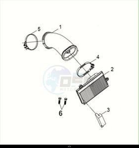 MAXSYM TL 508 (TL50W2-EU) (M2) drawing CVT L. INLET SYSTEM / MAXSYM TL 508 (TL50W2-EU) (M2)