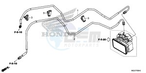 CB500XAF CB500X UK - (E) drawing BRAKE PIPE