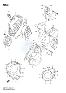 GSF650 (E21) Bandit drawing CRANKCASE COVER