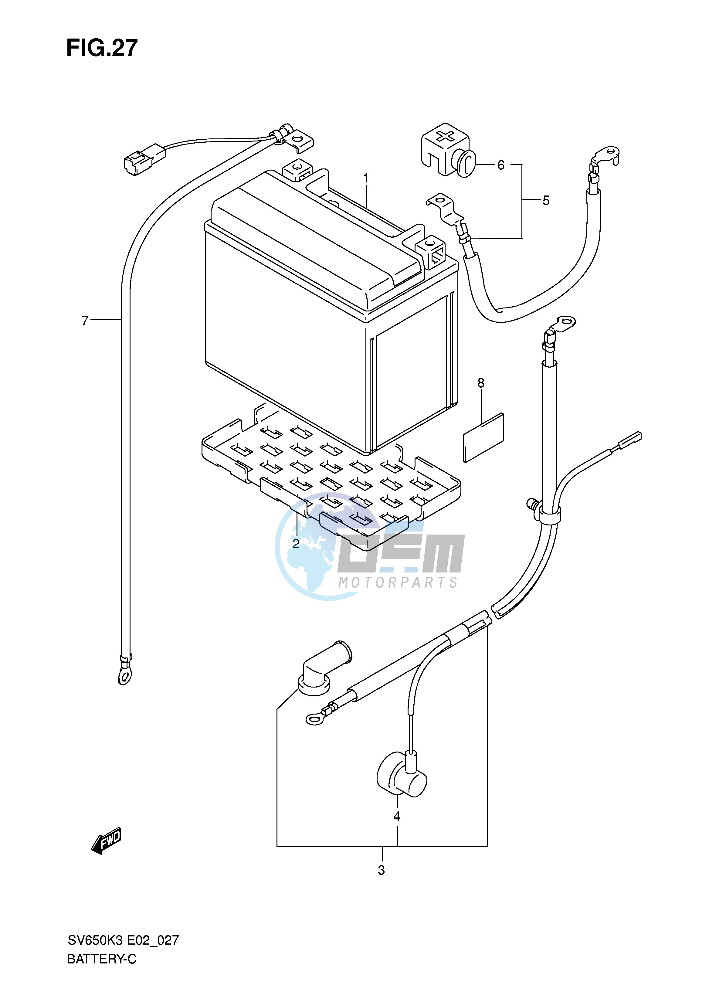 BATTERY (SV650 SV650U SV650S)