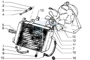 Hexagon 125 GT drawing Radiator