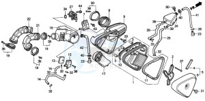 NV600C 400 drawing AIR CLEANER