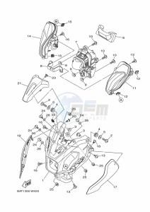 MT-07 MTN690-U (BHH4) drawing HEADLIGHT