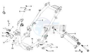 MIO 100 drawing FRAME / ENGINE MOUNT