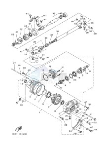 YXM700ES YXM70VPSH (B42N) drawing FRONT DIFFERENTIAL