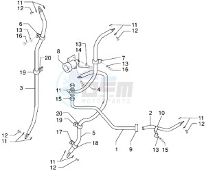 X9 250 drawing Brake piping