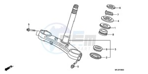 CBR600RAA Australia - (U / ABS) drawing STEERING STEM