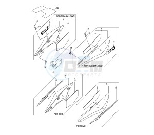 FZ6 S2 600 drawing SIDE COVERS