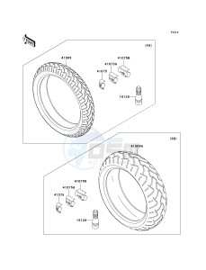 ZX 636 B [NINJA ZX-6R[ (B1-B2) [NINJA ZX-6R drawing TIRES