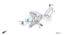 TRX250XB drawing KNUCKLE