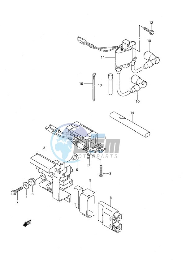 Rectifier/Ignition Coil Non-Remote Control