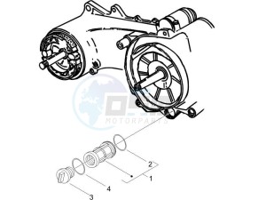 Liberty 50 4T PTT 2007-2012 (D) is drawing Flywheel magneto cover - Oil filter