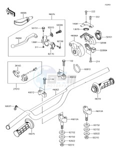 KX85-II KX85DFF EU drawing Handlebar