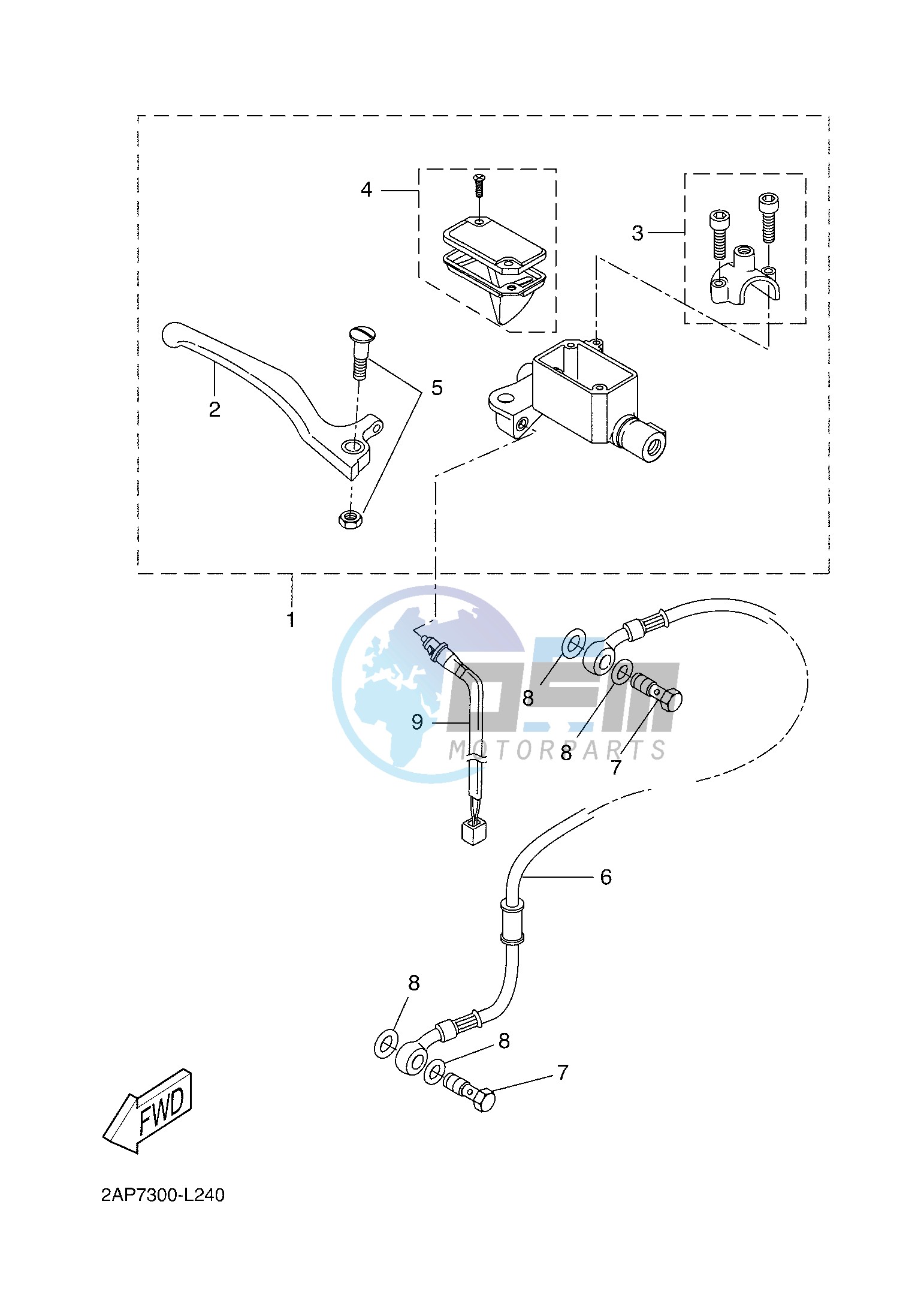 FRONT MASTER CYLINDER