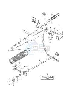 dt 30c drawing Handle (1988 to 1992)