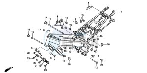 NTV650 drawing FRAME BODY