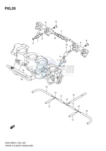 GSX1300R (E2) Hayabusa drawing THROTTLE BODY HOSE JOINT (GSX1300RL1 E19)