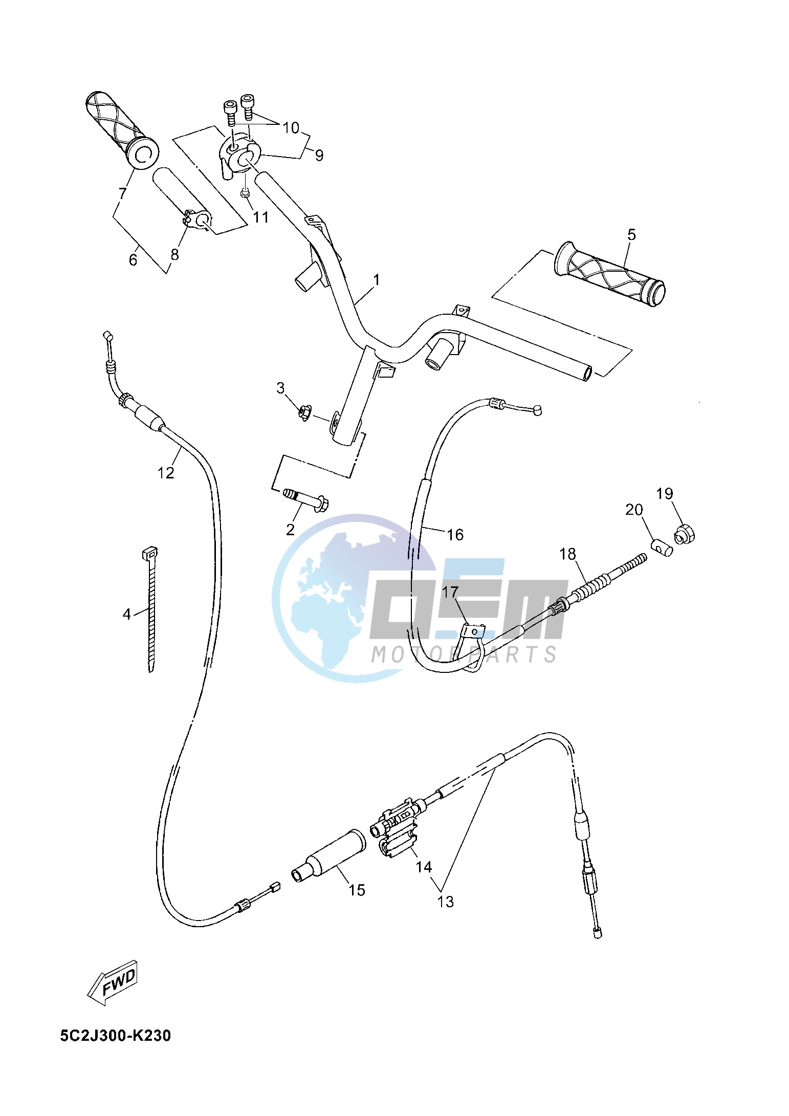 STEERING HANDLE & CABLE