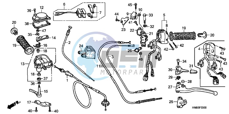 HANDLE LEVER/ SWITCH/ CABLE