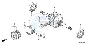 SH125RC drawing CRANKSHAFT/PISTON