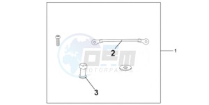 CBR1000RRA UK - (E / MKH) drawing TANK BAG ATT KIT