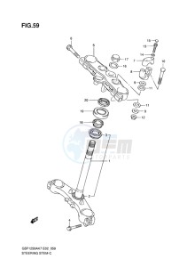 GSF-1250S BANDIT EU drawing STEERING STEM