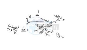 SENDA SM X-TREM - 50 CC EU2 drawing REAR BRAKING SYSTEM