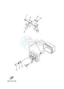 YFM700FWA YFM700DE GRIZZLY 700 (2ES2 2ES3) drawing TAILLIGHT