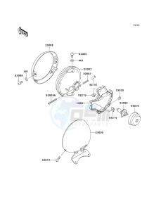 VN 1500 E [VULCAN 1500 CLASSIC] (E7) [VULCAN 1500 CLASSIC] drawing HEADLIGHT-- S- -