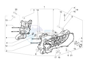 LXV 50 4T 2V 25 Kmh B-NL drawing Crankcase