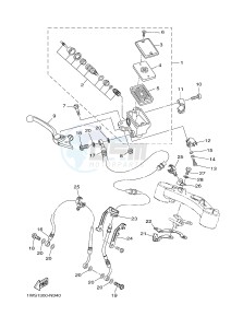 MT07 MT-07 700 (1WSH 1WSJ) drawing FRONT MASTER CYLINDER