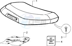 Zip 50 freno a disco drawing Saddle