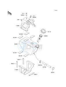 JT 750 C [750 STX] (C1) [750 STX] drawing OIL TANK