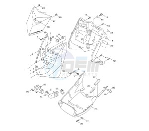 NXC CYGNUS X 125 drawing FRONT BODY