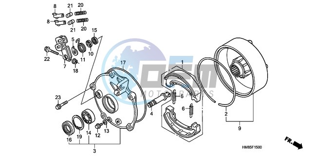 REAR BRAKE DRUM